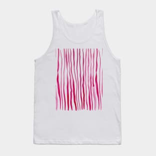 Vertical watercolor lines - red Tank Top